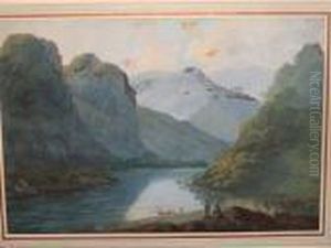 A Lakeland Landscape, Bears Signature J.d.harding And Date 1837