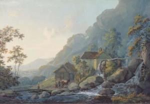 Travellers At Cynwyd Mill, Wales