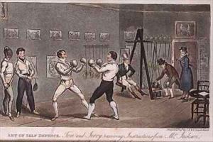 Art of Self Defence Tom and Jerry receiving instructions from Mr Jackson by I. Robert and George Cruikshank