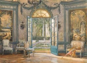 'le Salon De Musique De La 'villa Trianon' by William Larkin