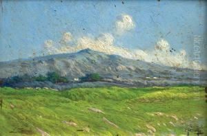 Paisaje De Campo Con Montana by Ernesto Laroche