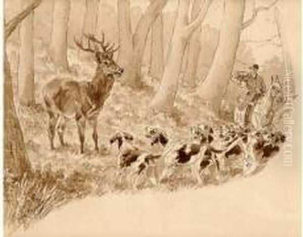 Chasse Du Cerf. Hallali Debout - view 1