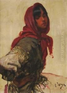 Gitana by Andres Larraga Y Montaner