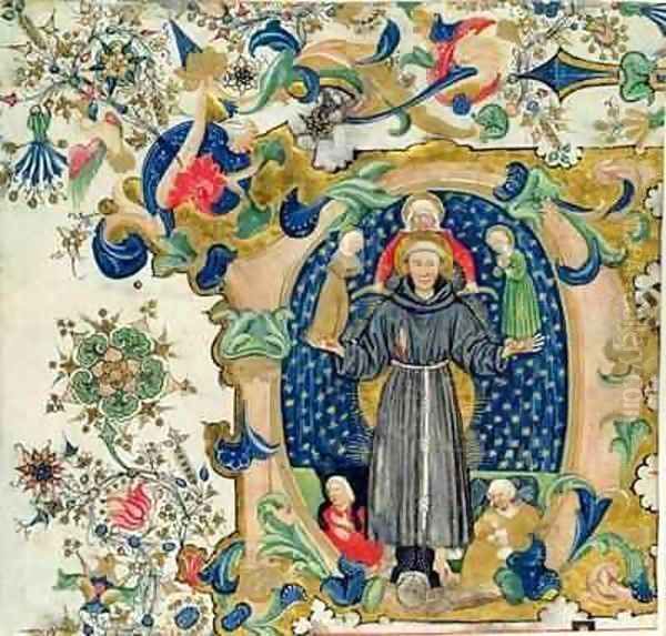 St Francis in Glory surrounded by Chastity Poverty and Obedience with Lust and Avarice at his feet - view 1