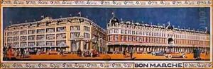 Poster commemorating the inauguration of the new Le Bon Marche store by Jean Coulon