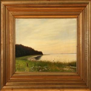 Fiord Scene by Adolf Larsen