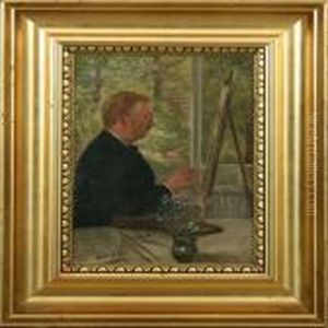 Porch With Painter Athis Easel