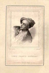 Portrait of Louis Francois Roubillac 1702-62 by Adrien Carpentiers