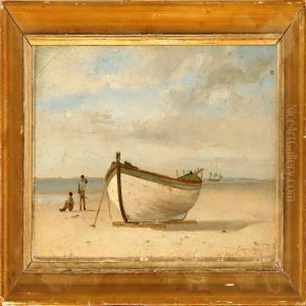 Dinghy On A Beach - view 1