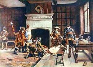 Oliver Cromwell 1599-1658 at the Blue Boar in Holborn by Ernest Crofts