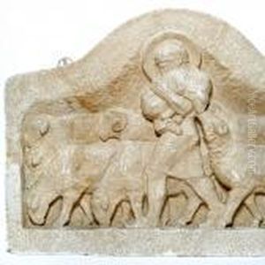 Scenery With Boy And Goat by Niels Larsen Stevns