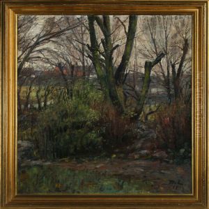 Road On The Fringes Of The Forest by Thorvald Larsen