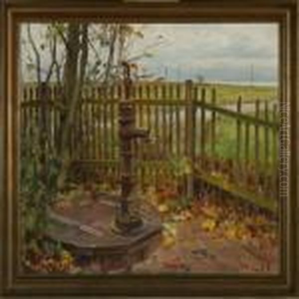 Autumn Landscape With Pump - view 1