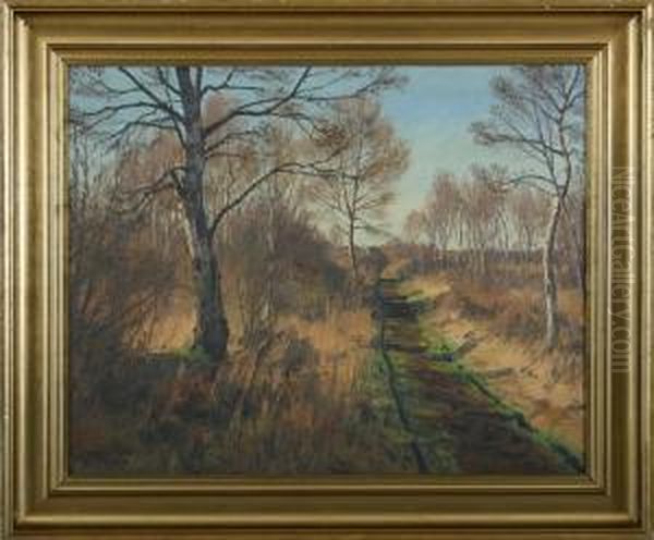 Landscape With Road In The Background Houses - view 1