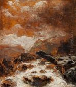 A River Landscape. Study