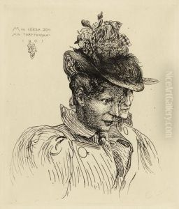 Min Koksa Och Min Tvatterska by Carl Larsson
