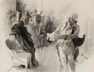 Figurkomposition by Carl Larsson