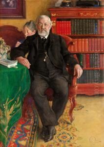 Portratt Av Grosshandlare Wilhelm Och Fru Emelie Josephson Portratt Av Grosshandlare Wilhelm Och Fru Emelie Josephson