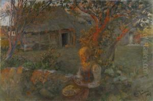 De Sista Solstralarna by Carl Larsson
