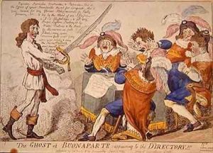 The Ghost of Buonaparte appearing to the Directory by Isaac Cruikshank