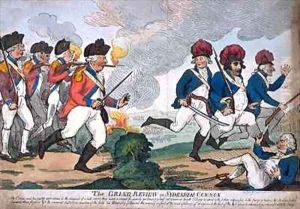 The Grand Review on Sydenham Common by Isaac Cruikshank
