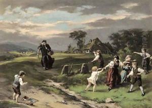 A stranger in the village by Thomas Crawshaw