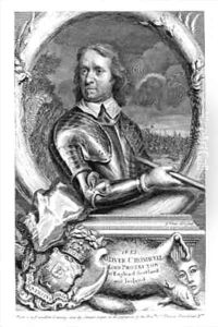 Oliver Cromwell 1599-1658 Lord Protector of England Scotland and Ireland in 1653 by Samuel Cooper
