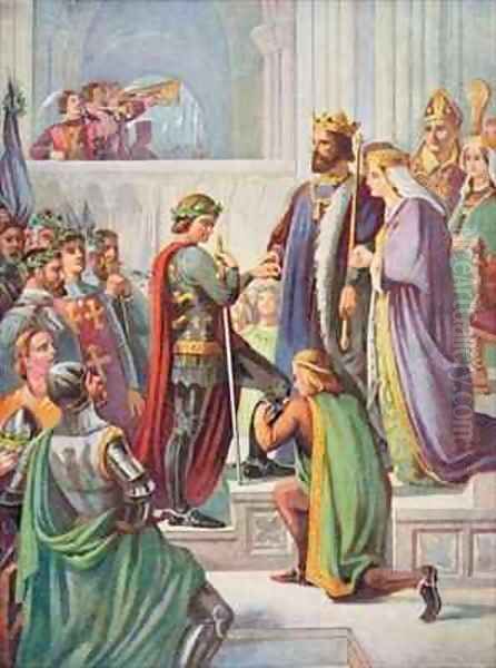 The Investiture of the Black Prince as a Knight of the Garter - view 1