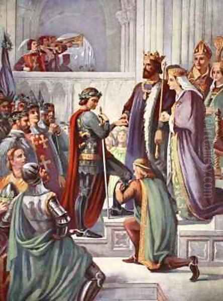 The Investiture of Edward the Black Prince as Knight of the Garter - view 1