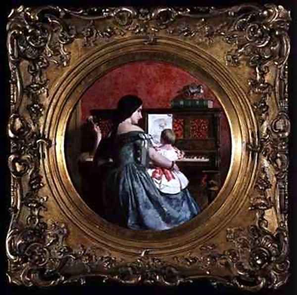 The First Piano Lesson by Charles West Cope