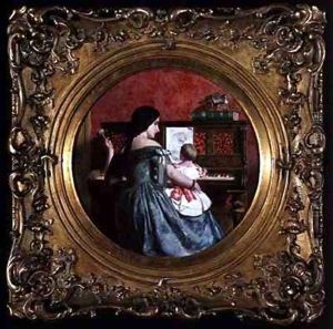 The First Piano Lesson by Charles West Cope