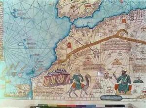Detail from the Catalan Atlas by Abraham Cresques