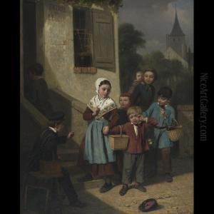 Unwillingly To School by Louis Simon Lassalle