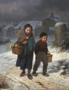 The Walk Home by Louis Simon Lassalle