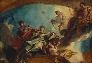 A hero before the muse of History by Carlo Innocenzo Carlone