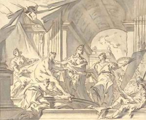 Alexander presenting Campaspe to Apelles by Carlo Innocenzo Carlone