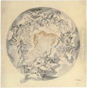 The apotheosis of a saint by Carlo Innocenzo Carlone