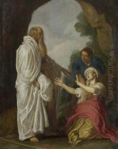 Elisaus Und Die Sunamitin by Pieter Lastman