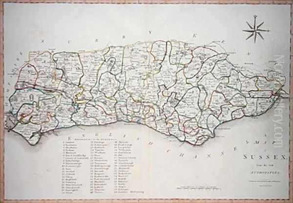 Map of Sussex - view 1