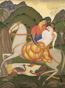 The Elopement by Mikhail Pelopidovich Latri