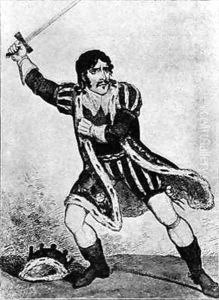 Edmund Kean 1787-1833 as Richard III by George Cruikshank I