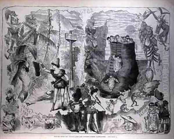 Scenes from the Drury Lane and Covent Garden Pantomines - view 1