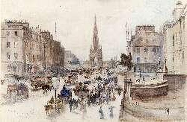 Princes Street, Edinburgh From Waterloo Place - view 1
