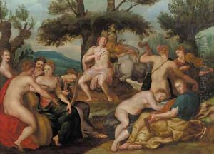 Apollo and the Muses by Hendrick De Clerck