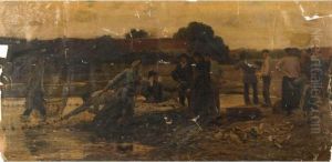 Hauling In The Carp by Georges Laugee