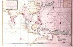 Coastal chart extending from northwestern India to northern Australia by way of Japan and the Philippines by Johannes and Mortier, Cornelis Covens