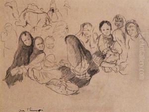 Groupe D'enfants Du Sud Algerien by Jean Launois
