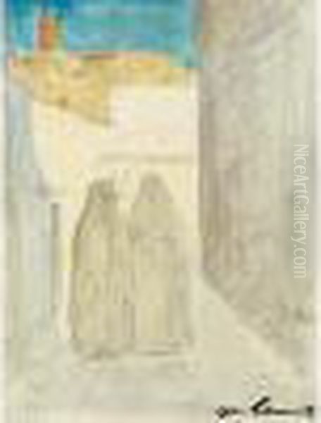" Femmes Voilees Dans Une Ruelle De Ghardaia ". - view 1