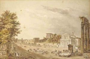 The Via Sacra by Claude Louis Chatelet
