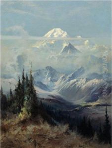 Mount Mckinley In Mist by Sidney Laurence